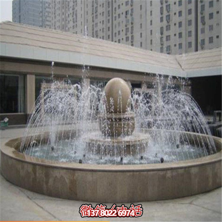 精美中式風(fēng)水球園林雕塑，提升小區(qū)公園噴泉擺放風(fēng)水氣質(zhì)