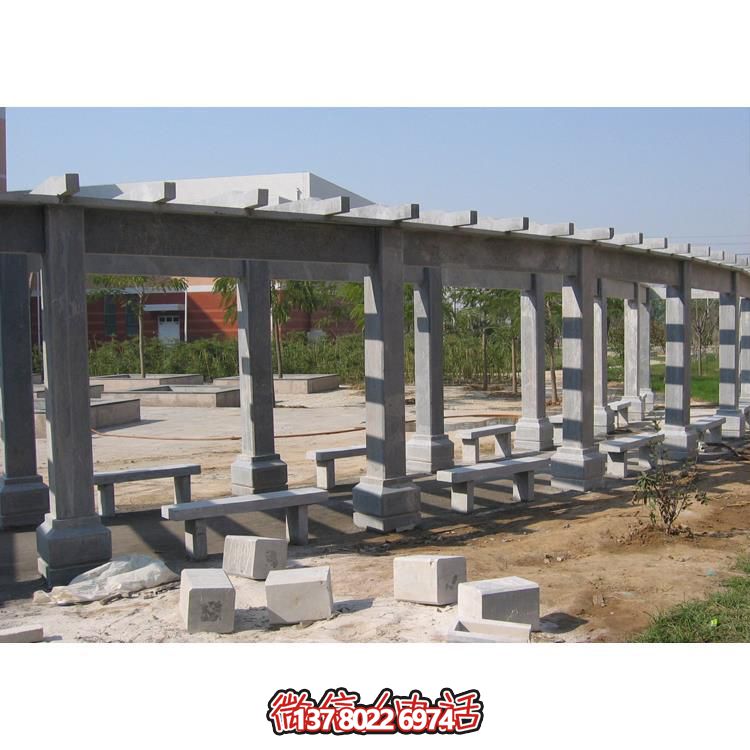 石材長廊，為大型園林戶外空間帶來精致的石雕裝飾