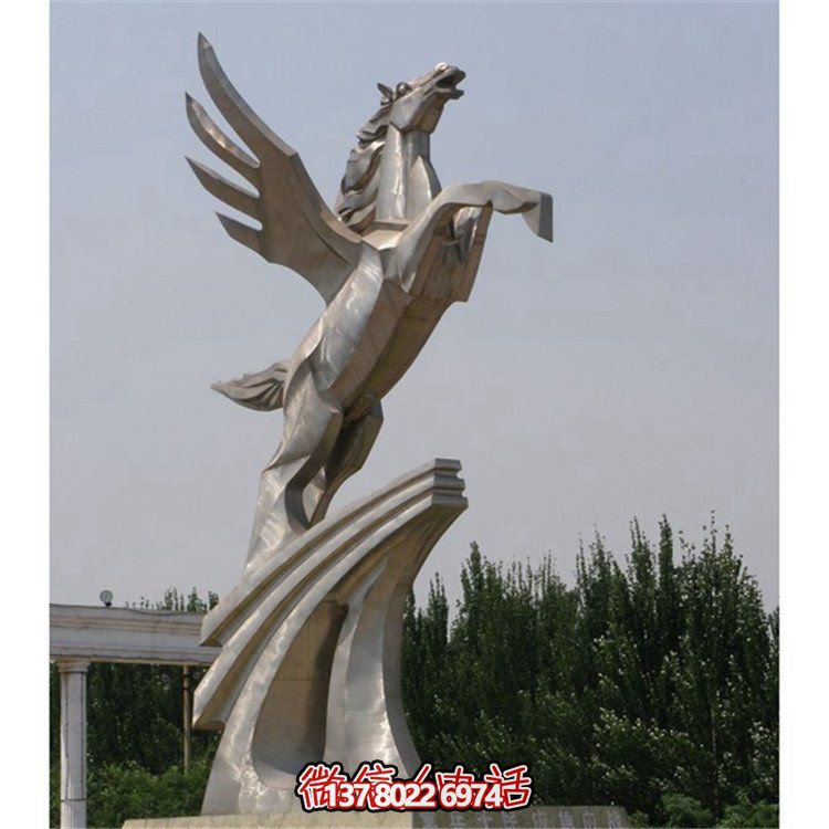 不銹鋼拉絲雕塑，點(diǎn)綴廣場、學(xué)校及園林景觀