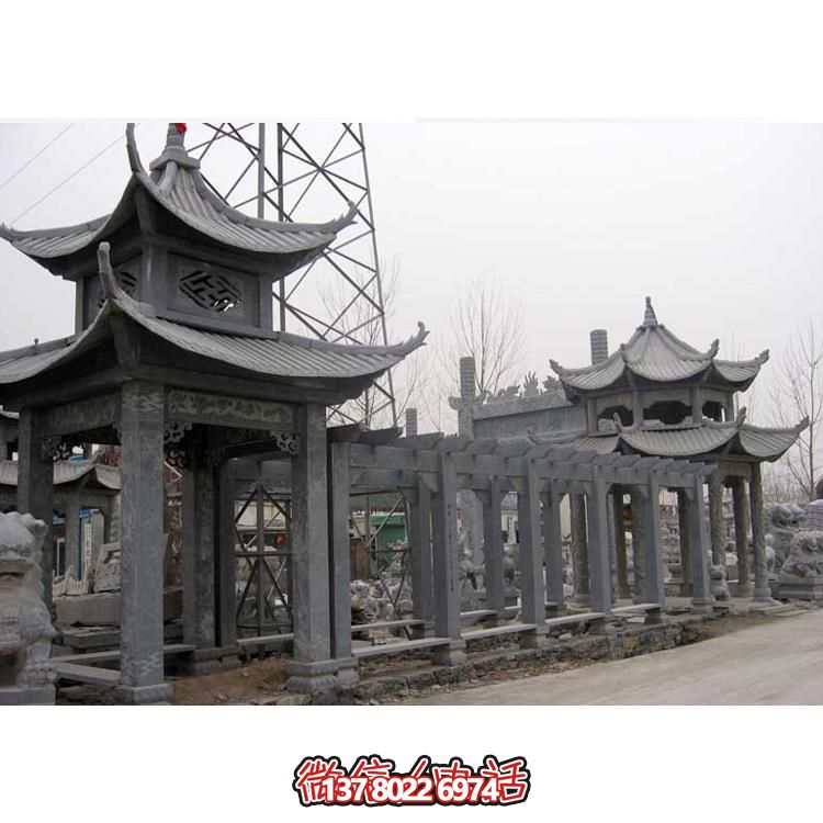 精美石雕，時尚的大理石長廊營造絕美的戶外公園雕塑