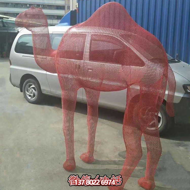 不銹鋼網(wǎng)格景觀雕塑，點(diǎn)綴廣場(chǎng)美景