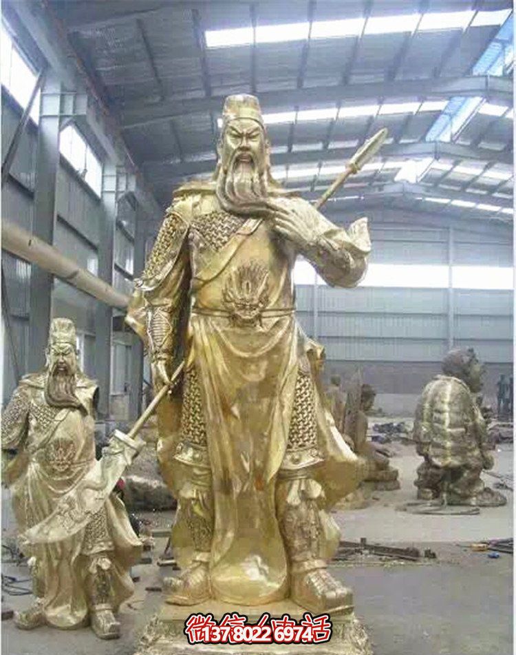 關(guān)公鎏金雕塑，讓企業(yè)招財(cái)更加順利