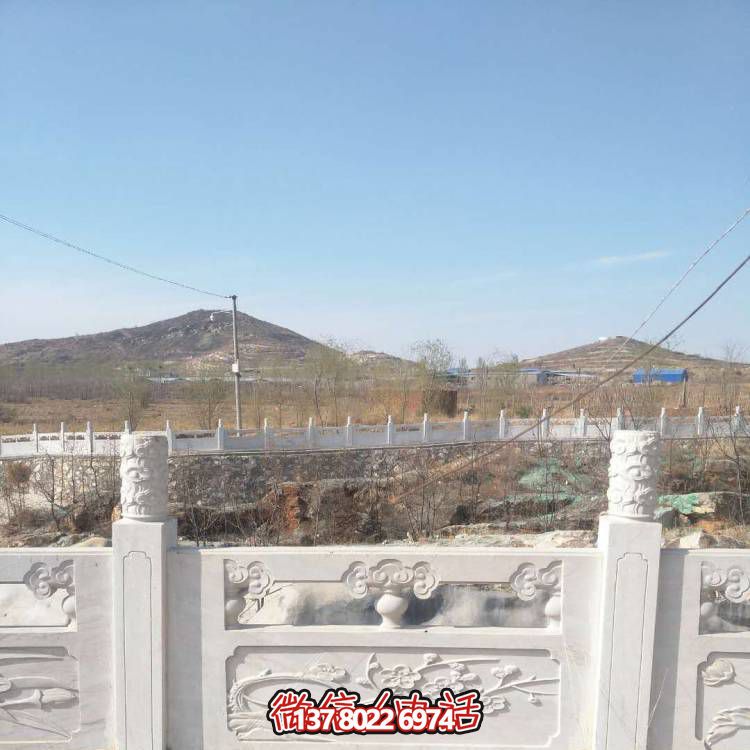 漢白玉防護(hù)欄桿，裝飾美化河道景區(qū)