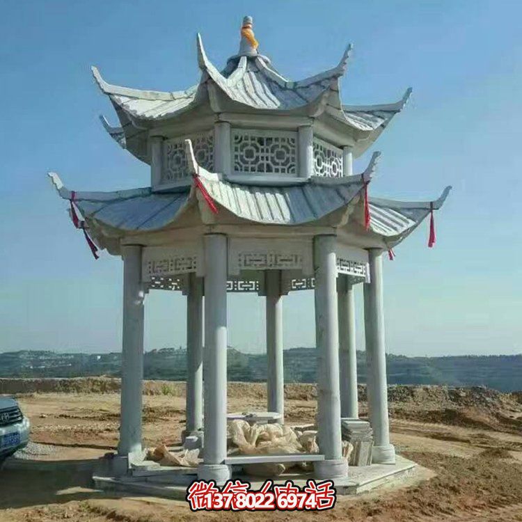 中式雙層涼亭，傳承傳統(tǒng)文化美學